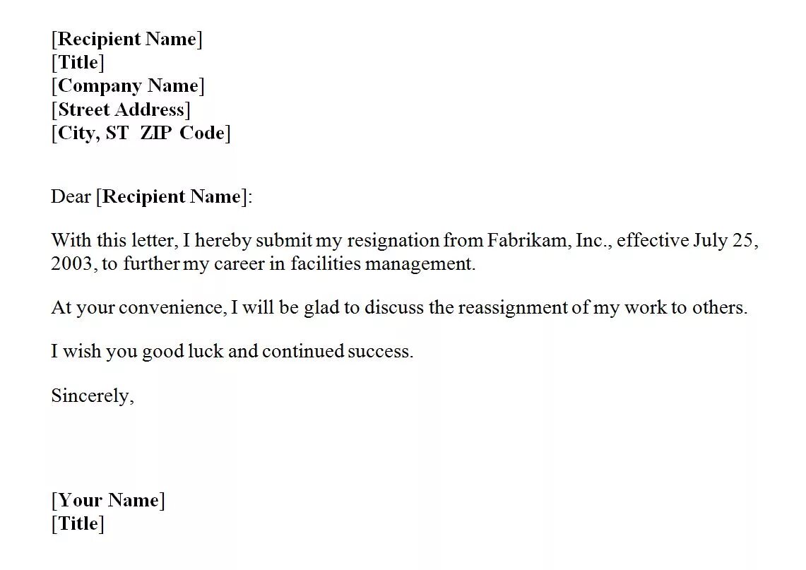 Recipients name. Resignation Letter. Resignation Letter example. Resignation Letter Sample. Resignation Letter format.