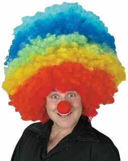 Mega Clown Adult Halloween Wig - Walmart.com.