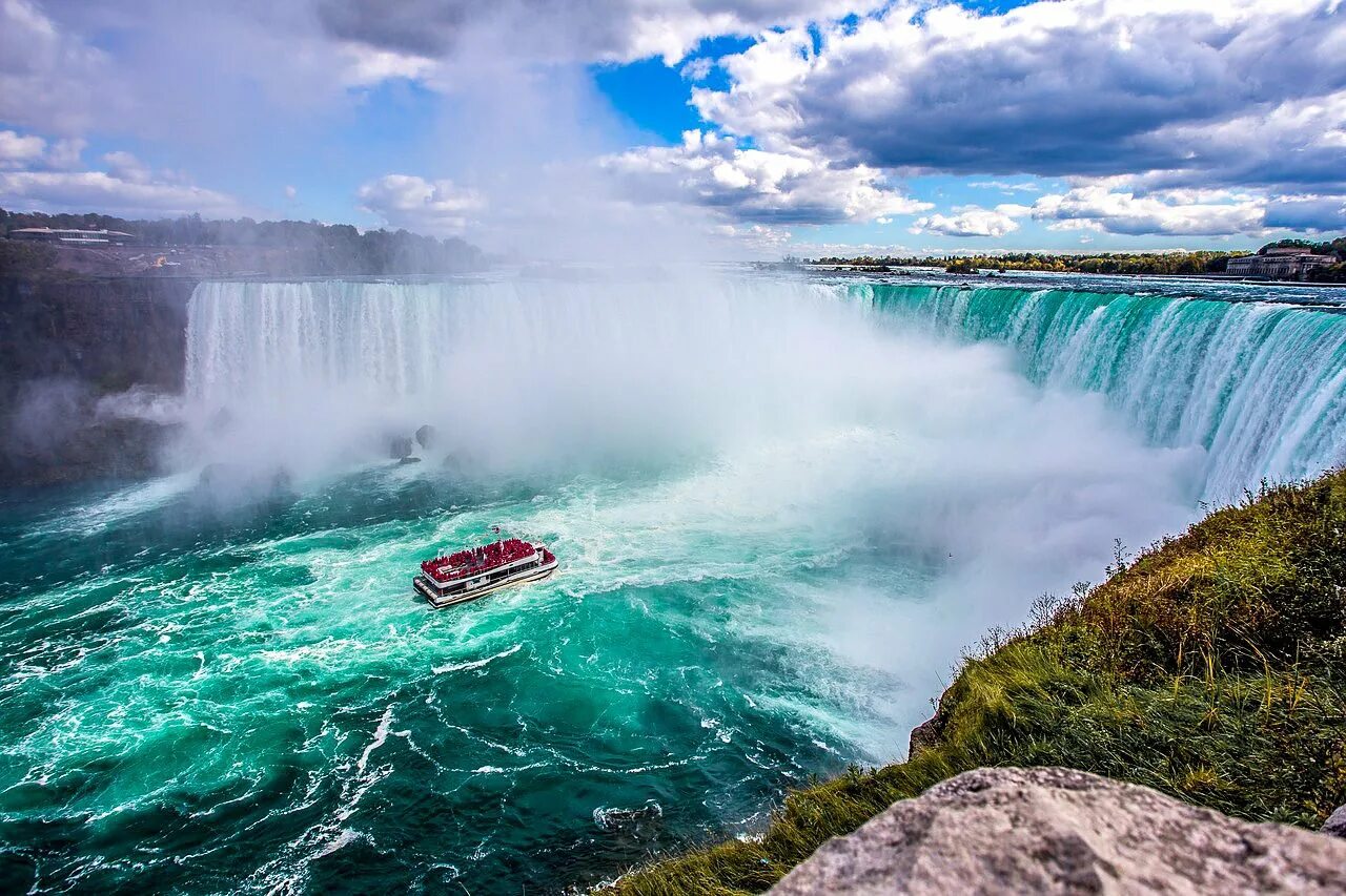 Ниагарский водопад Канада. Водопад на реке Ниагара. Ниагарский водопад - Niagara Falls. Ниагарский водопад (Ниагара-Фолс, провинция Онтарио).