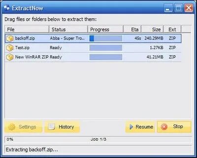 Extracted folder