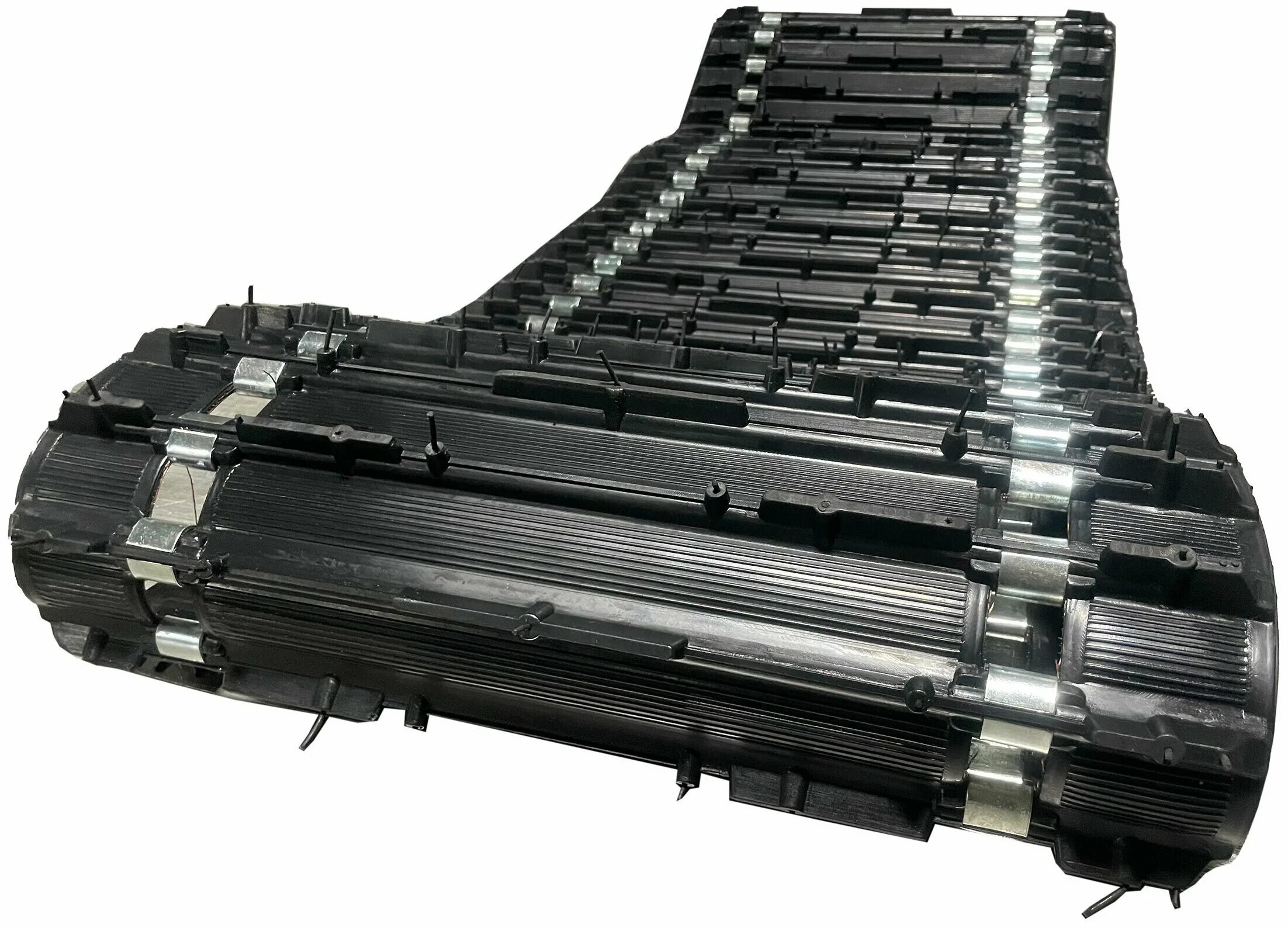 Гусеница для мотобуксировщика, 56 шагов, длина 2828мм. Магазин гусениц. 4 гусеницы. Металлические траки для радиоуправляемого трактора т130. Резиновая гусеница 230x48x70s, lite.