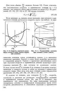 Сечения сопла