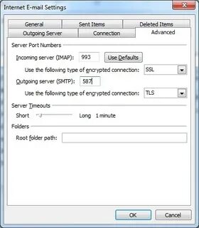 Setup emails