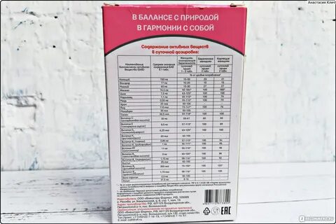 Витаминно минеральный состав