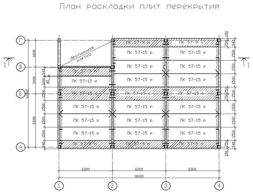 Раскладка перекрытия