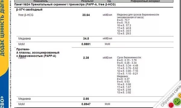Первый скрининг хгч и рарр норма. Нормы хгч на 1 скрининге.