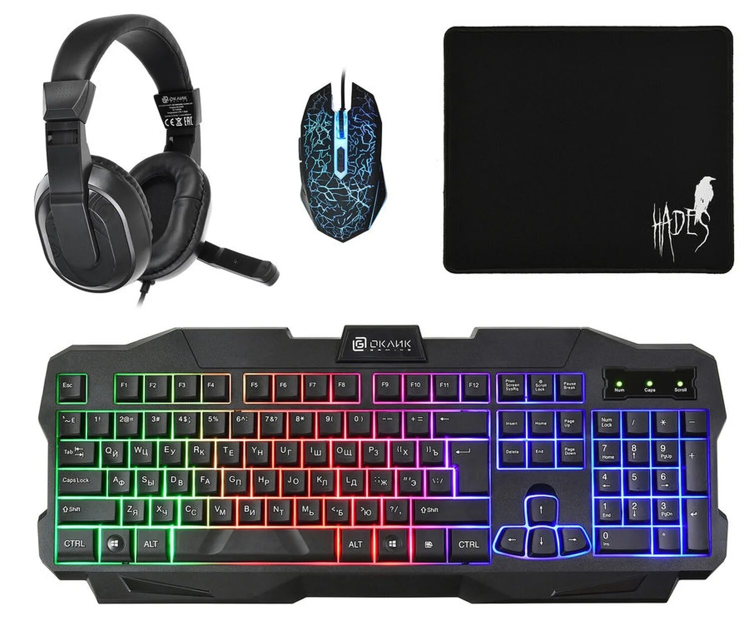 Набор клавиатура и мышь. Игровой набор oklick hs-hkm200g. наушники oklick hs-hkm200g hades черный. игровой набор oklick hs-hkm300g pirate клавиатура мышь коврик. oklick 970g.