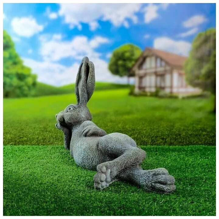 зайчик рисунок. купить садового зайца в москве. фигурки из металла для сада. зайчик садовый. скульптура животных в сад.
