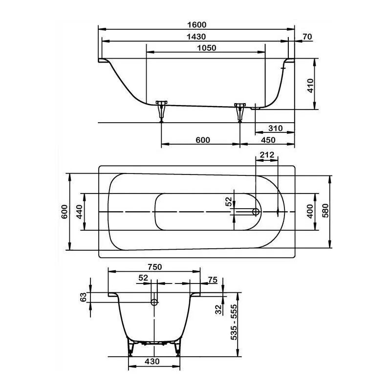 Ванна стальная 75. Kaldewei Saniform Plus. Стальная ванна Kaldewei advantage Saniform Plus 363-1. Калдевей Саниформ плюс 170 75. Ванна стальная 160х75 Калдевей высота с ножками.