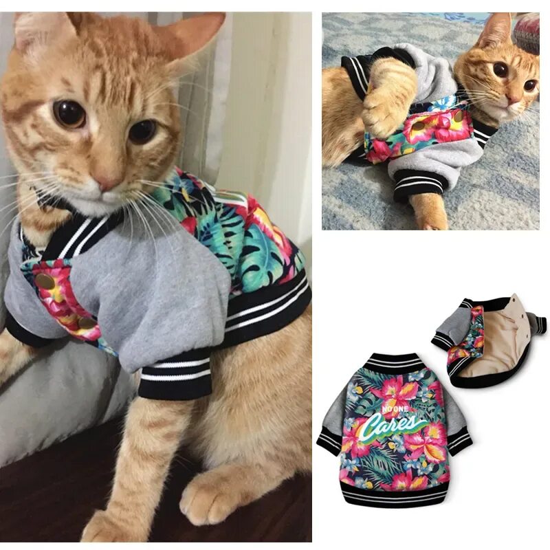 Cat Clothes Winter Warm Pet Clothing For Cats Fashion Outfits Coats Chihuahua Do