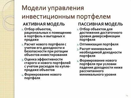 Стратегия портфельного управления