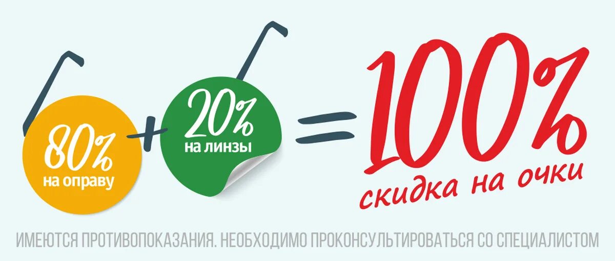 Сто процентов можно. Скидка 100%. Скидка на оправы. Скидка на линзы. Скидка 80%.