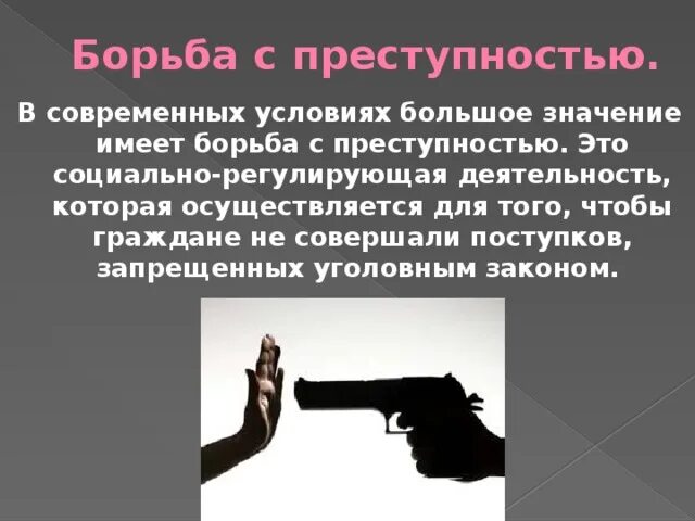 Борьба с профессиональной преступностью