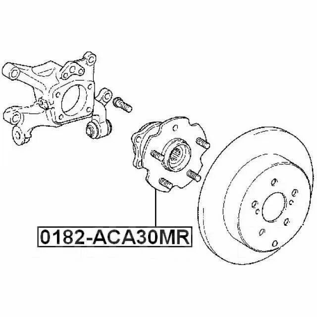 Mr 182. FEBEST ступица 0182-aca30mr. FEBEST 0103-aca2f монтажный. FEBEST 0125-aca30tip. FEBEST AST-aca30.