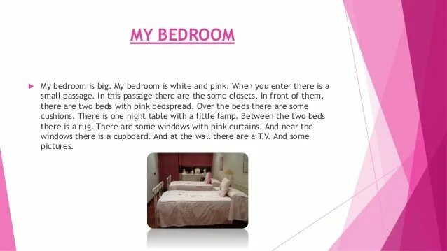 Bedroom текст. My Bedroom текст. Сочинение my Bedroom. My Bedroom 5 класс. Рассказ Bedroom.