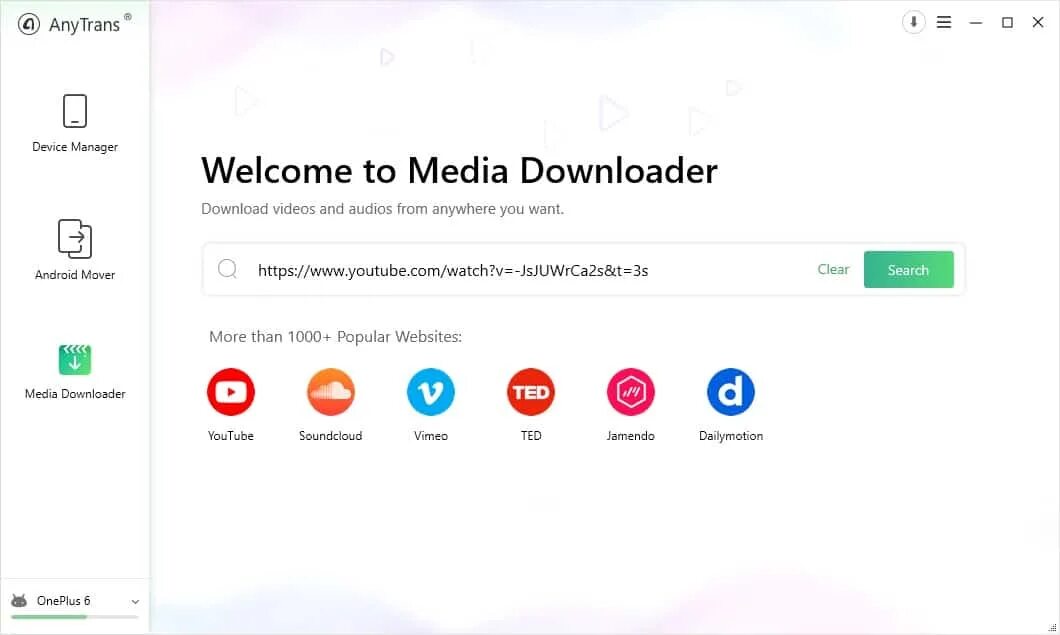 Any media downloader. Anytrans download. media downloader. anytrans.