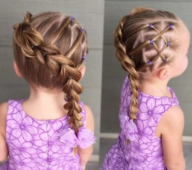 Красивые детские прически. Прически с косами для детей. Прическа с резинками для девочки на длинные. Прическа с резинками для девочки на длинные. Детские прически для девочек.