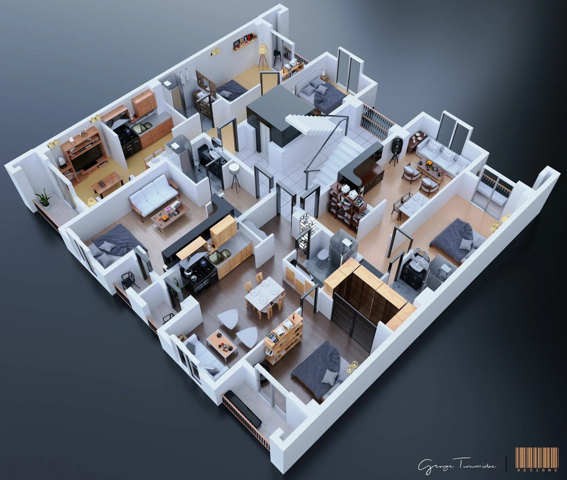 Low Poly Kitchen (low poly 3d) by Ângelo FernandesA 3D kitchen done in Low Poly 