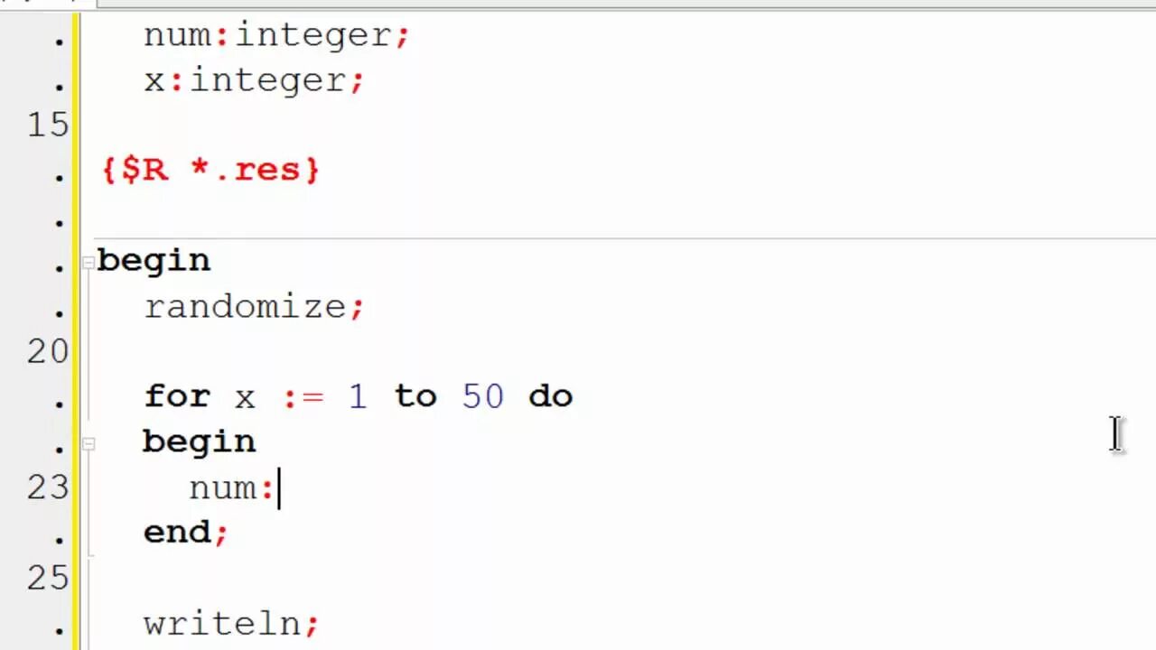 Pascal coding. Паскаль код. Randomize в Паскале. Pascal program example. Num в Паскале.