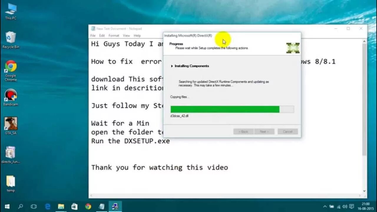 Directx 8.1 installed. Directplay. directx windows xp. directplay windows 10. dxsetup.