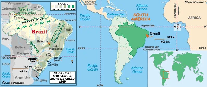 Бразилия и Африка. Манаус на карте Южной Америки. Манаус город в Бразилии на карте. Бразилия на карте Экватор. Какой океан омывает бразилию