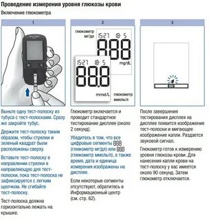 Инструкция пользования глюкометром