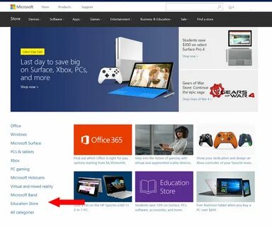 Сайт microsoft store