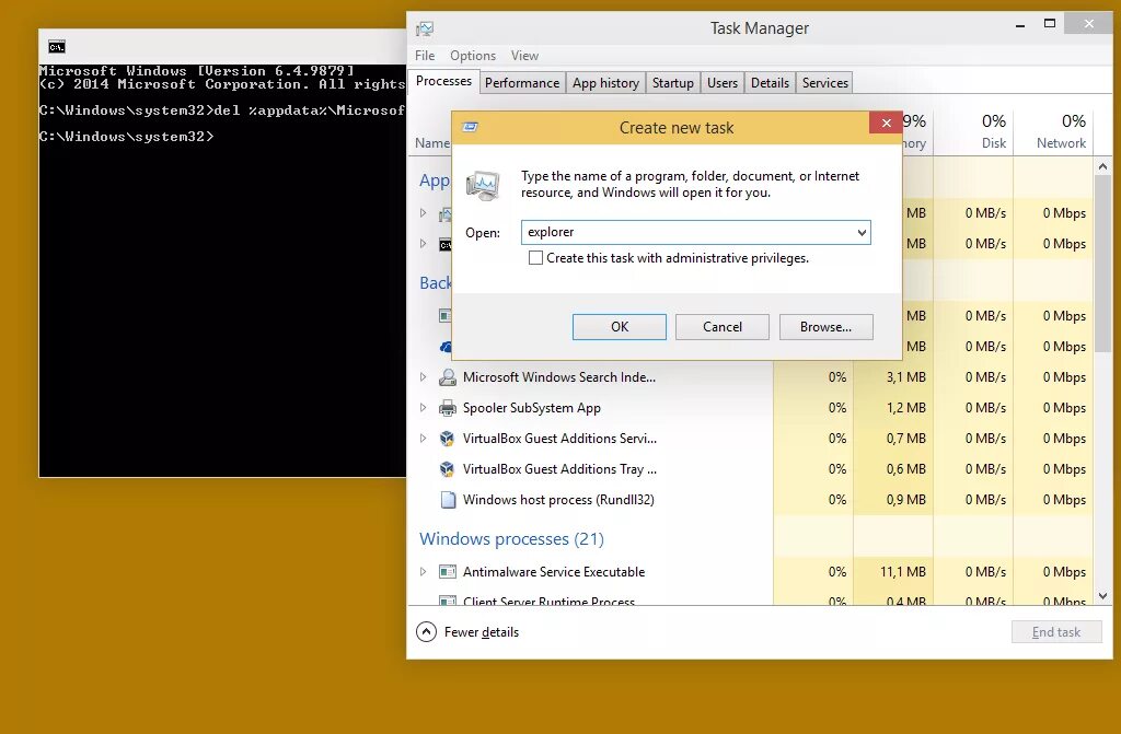 Create new task. Menu tasks.