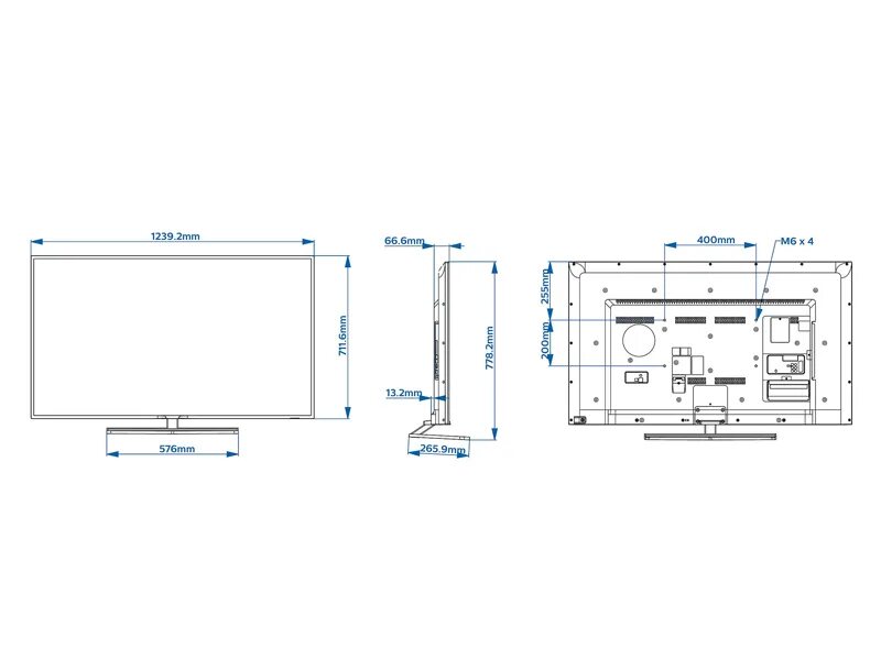 Телевизор 55 дюймов размеры длина и ширина. Телевизор Philips 40hfl5011t. Ширина телевизора 55 Филипс. 55hfl5011t/12. Габариты телевизора Филипс 65 дюймов.