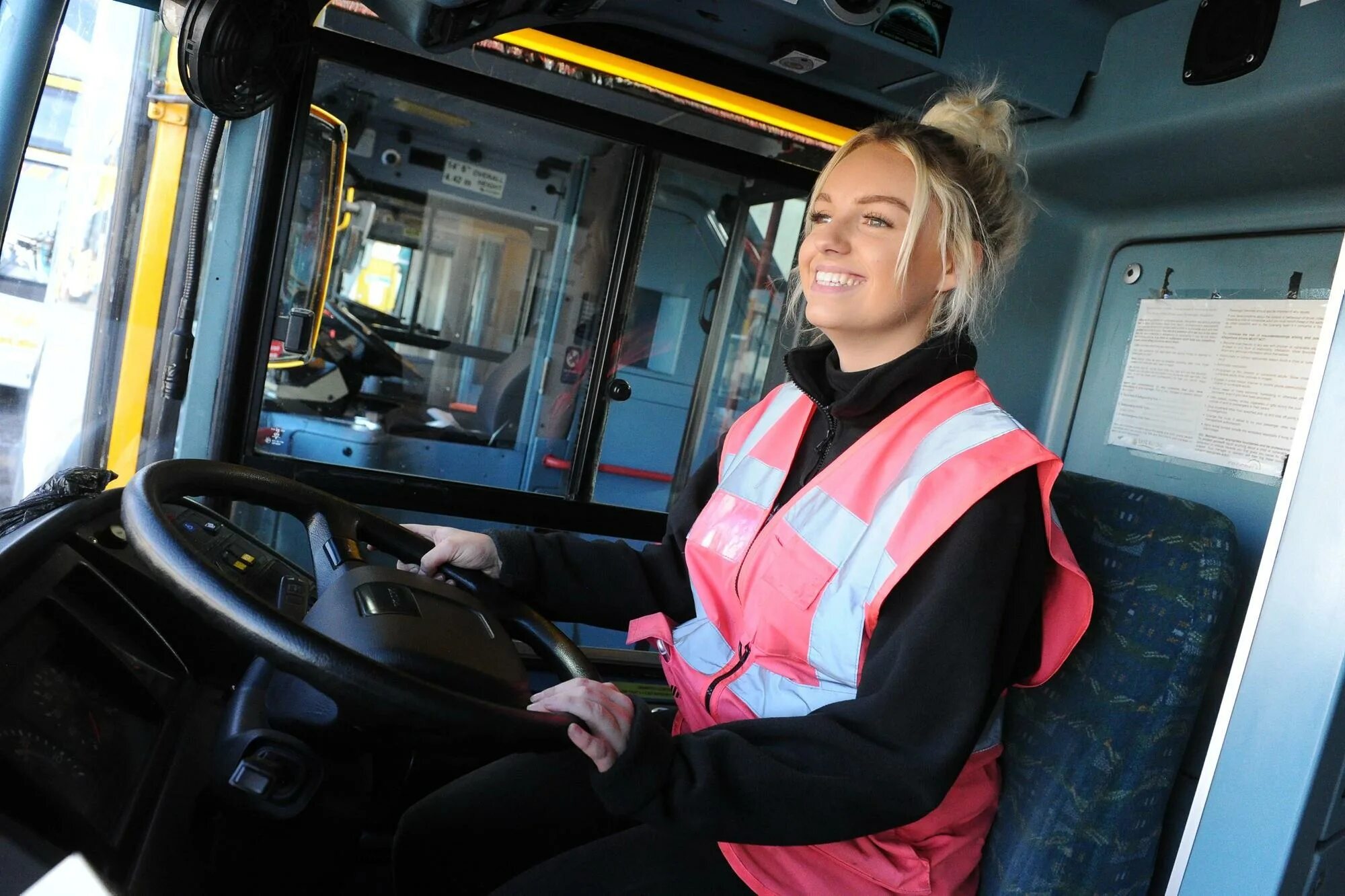 She is a bus driver