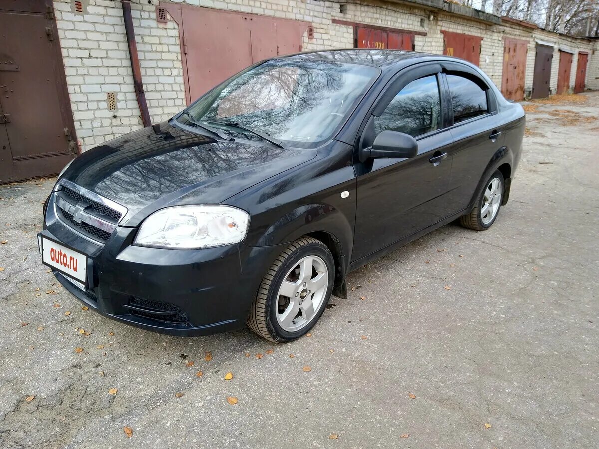 Автомобили с пробегом в рязани. Chevrolet Aveo 2007 седан чёрный.