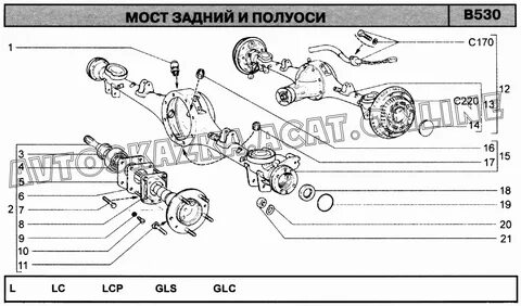 Схема полуоси нива