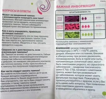 Сколько раз меняют тампон