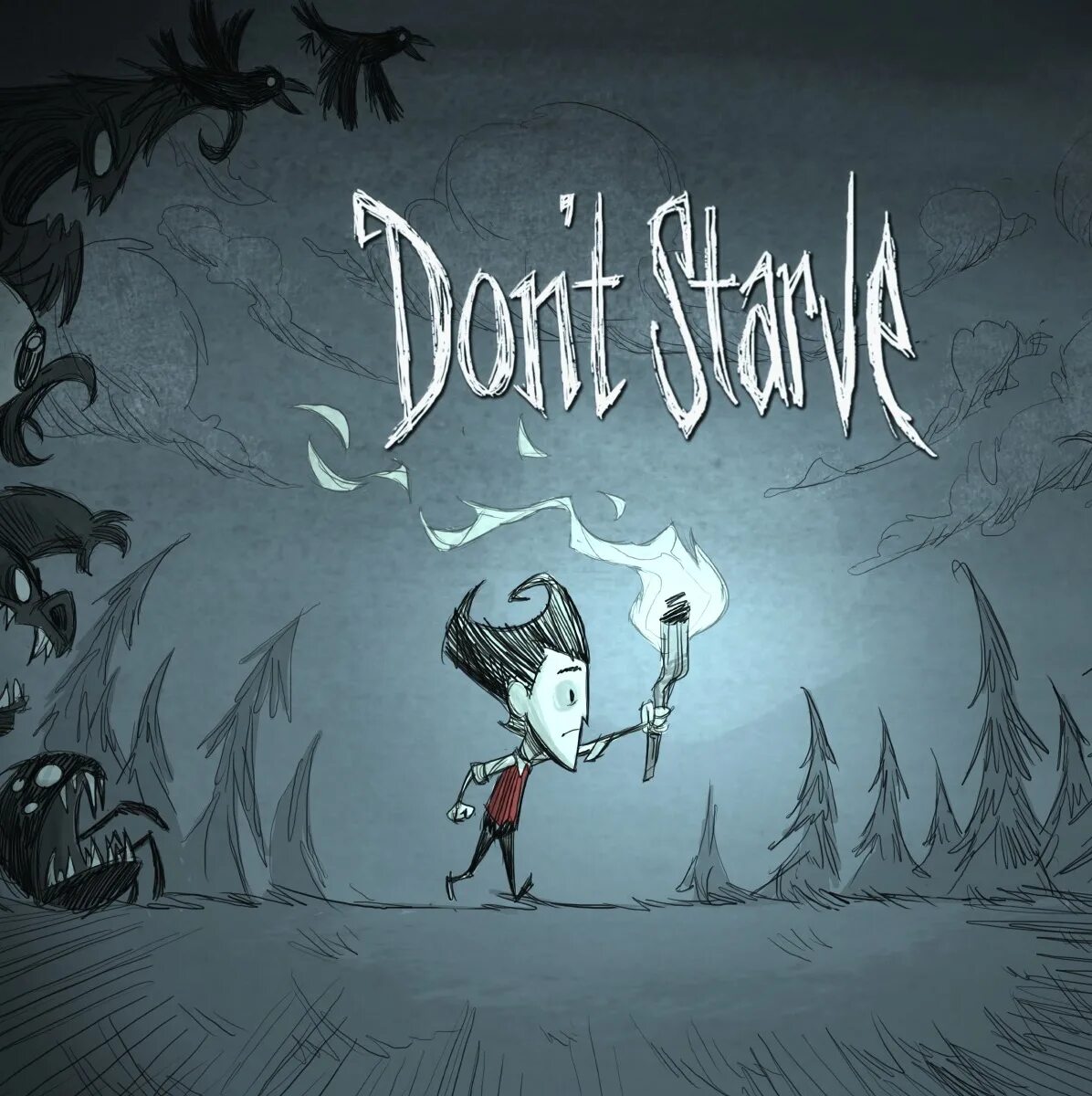 Dont que. Don t Starve. Don't Starve игра. Don't Starve фон. Донт старв ночь.