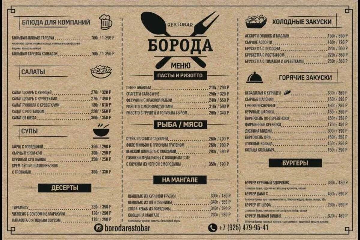 Список баров