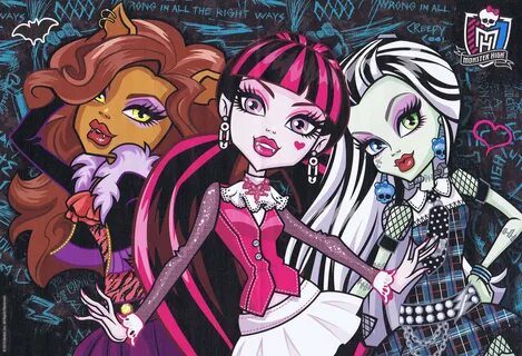 Download Halloween Aesthetic Monster High Girls Wallpaper Wallpapers.com.