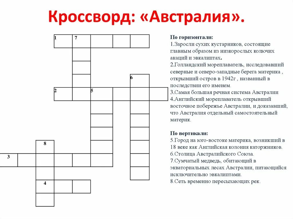 Кроссворд по теме "особенности природы Австралии". Кроссворд по Австралии. Кроссворд на тему астрали. Кроссворд на тема австрпоич. Природа ответ на кроссворд