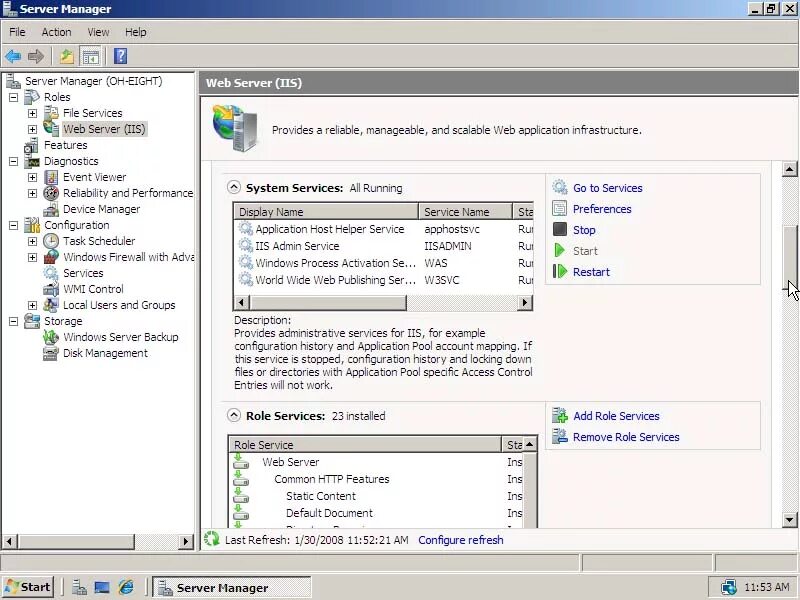 Сервер менеджер. Диспетчер Server Manager Windows. Windows Server 2008. Функционал Windows Server. 1.1 1.1 user