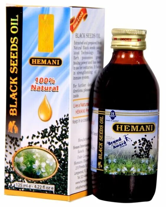Масло чёрного тмина (Black Seeds Oil) "Хемани", 125 мл.. Hemani Black Seed Oil 125ml. (Хемани черного тмина масло 125мл.). Масло черного тмина Black Seed Oil. Масло черного тмина Black Seed Oil 125ml.