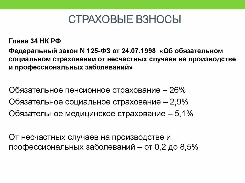 Пенсионное страхование налоговый