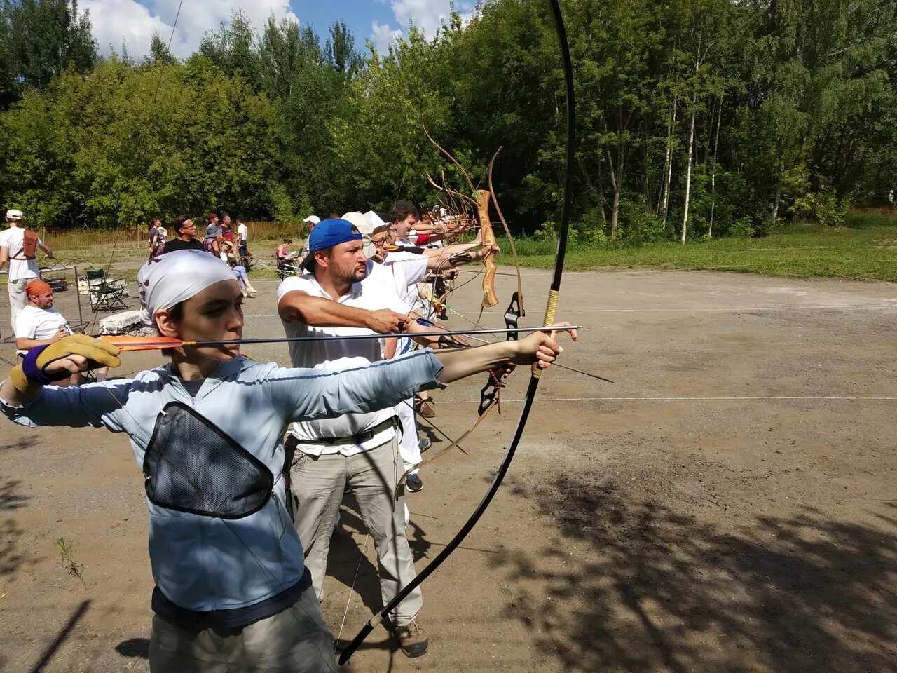 Мы стреляем по холмам. Лучная площадка Пенза. Соревнования традиционных лучников.