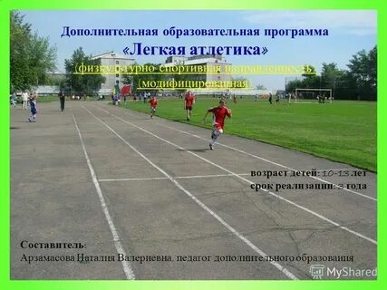 Программа доп образования футбол