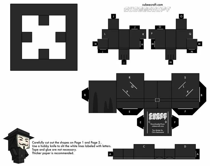 Квадратный пушкин из бумаги схема Rick Cubeecraft Artesanías de papel en 3d, Manualidades de pokemon, Ricky y mort