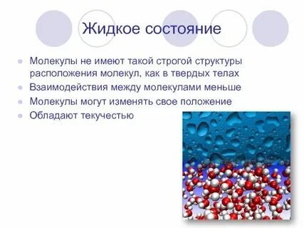 Промежутки в жидком состоянии