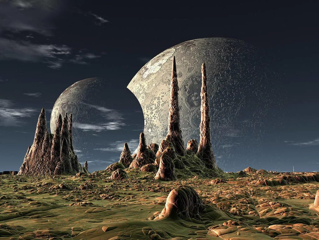 Неизведанная тема. Необычные миры. Неизведанная тема. Фэнтези пейзажи. Инопланетные пейзажи.