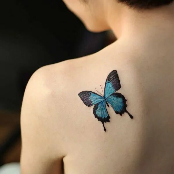Luis Lopez is back at it (literally) with this stunning butterfly back tattoo de