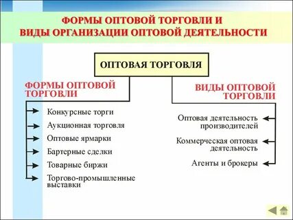 Оптовый вид торговли это
