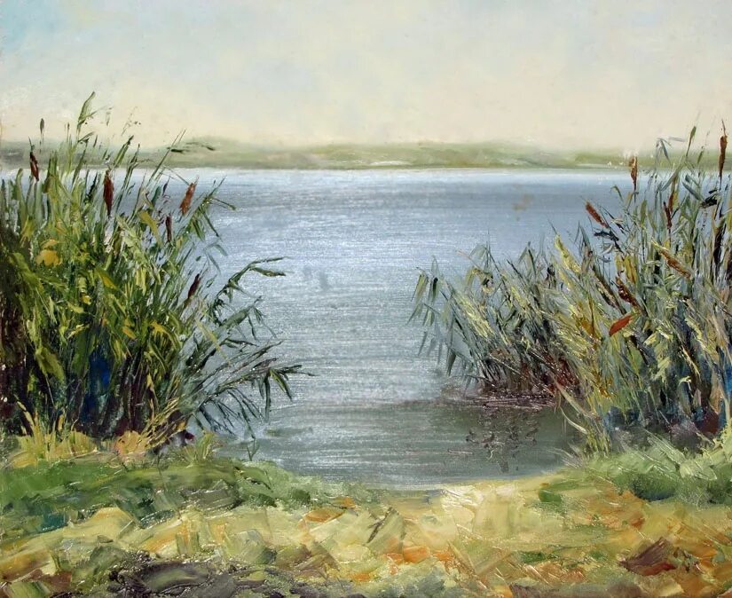 Камыши маслом. Камыши маслом. Живопись , художник рылов ,река, камыши. Камыш на картинах художников. Камыш живопись.