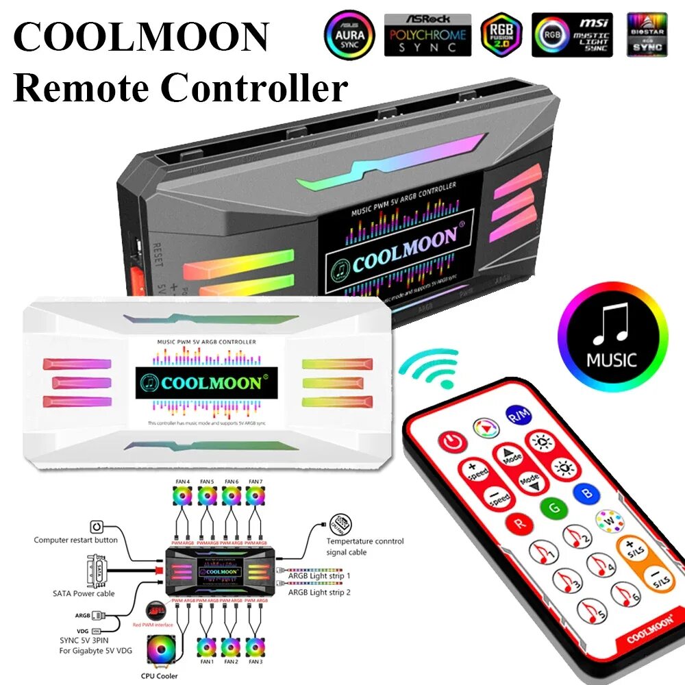 Coolmoon controller. Coolmoon rgb контроллер. контроллер coolmoon с rgb подсветкой. контроллер coolmoon подсветки для rgb пк. coolmoon rgb controller распиновка.