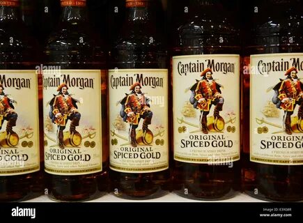 Captain Morgan Spiced Rum Stock Photo - Alamy.